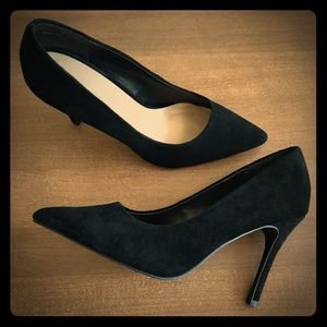 Black Suedette Stilettos by New Look